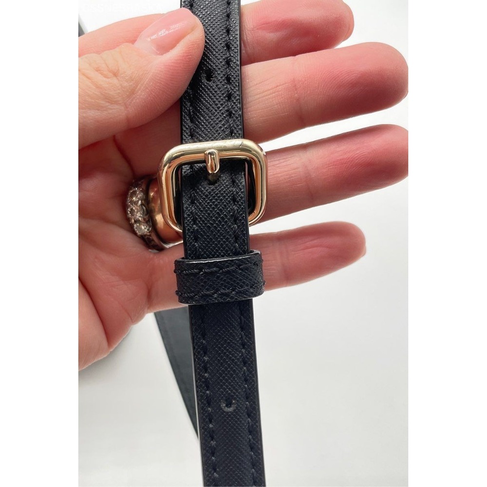Kate Spade Black "Lanae" Laurel Way‎ Black Satchel Crossbody Handbag - Size M - Picture 3 of 11